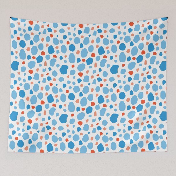 Item preview, Abstract Blue Pebbles designed and sold by carabara.