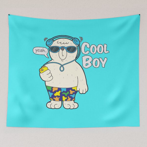 Item preview,  funny bear cool boy ,music bear ,crazy / funny  animal world  designed and sold by Havic  Tees.
