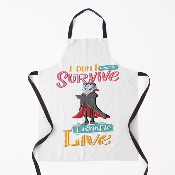 Item preview, I Do Not Want To Survive I Want To Live Vampire Cartoon designed and sold by FiveNiches.