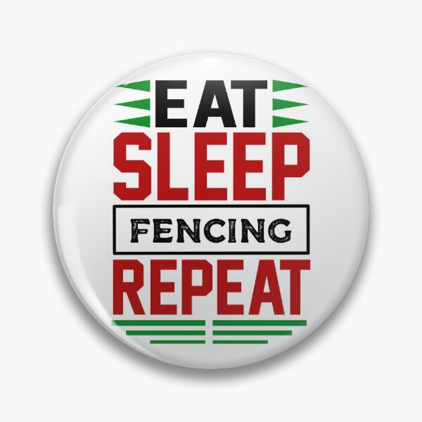 Item preview, Eat. Sleep. Fencing. Repeat. (Light) designed and sold by the-krisney-way.
