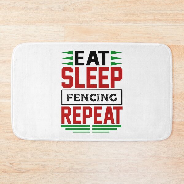 Item preview, Eat. Sleep. Fencing. Repeat. (Light) designed and sold by the-krisney-way.
