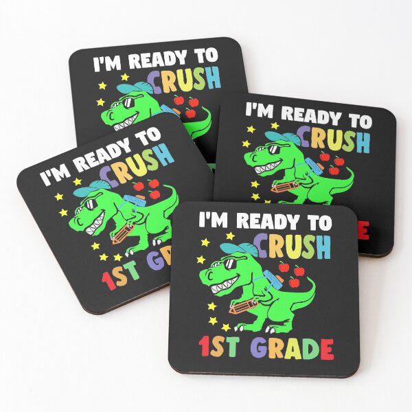 Item preview,  i'm Ready To Crush 1st grade Dinosaur Back to school designed and sold by binly123.