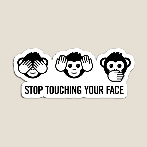 METAL MAGNET Monkeys Speak Hear See No Evil Banana Humor Monkey MAGNET 