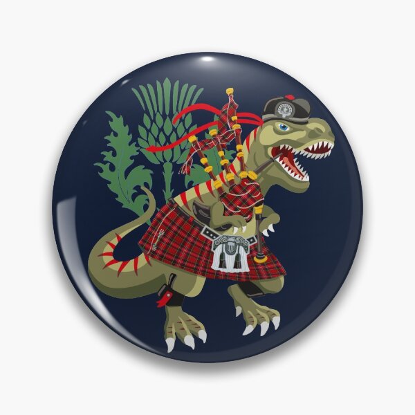 Item preview, Clanosaurus Rex MacPHERSONsaurus rex MacPherson Scotland Ireland Plaid Family Tartan designed and sold by Lisa Rotenberg.