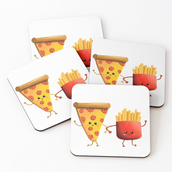 Item preview, Cute pizza and fries design  designed and sold by MariseGallery.