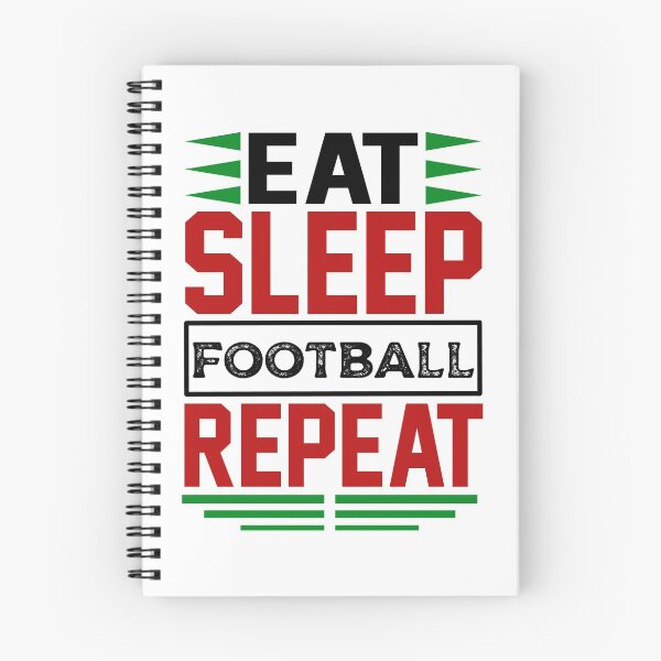Item preview, Eat. Sleep. Football. Repeat. (Light) designed and sold by the-krisney-way.