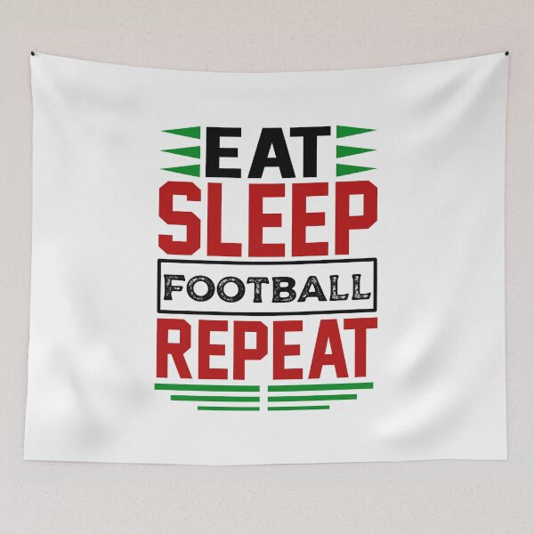 Item preview, Eat. Sleep. Football. Repeat. (Light) designed and sold by the-krisney-way.