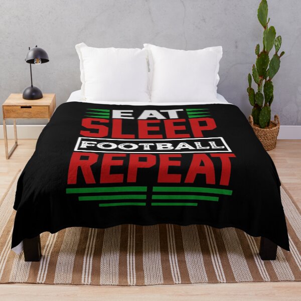 Item preview, Eat. Sleep. Football. Repeat. (Dark) designed and sold by the-krisney-way.
