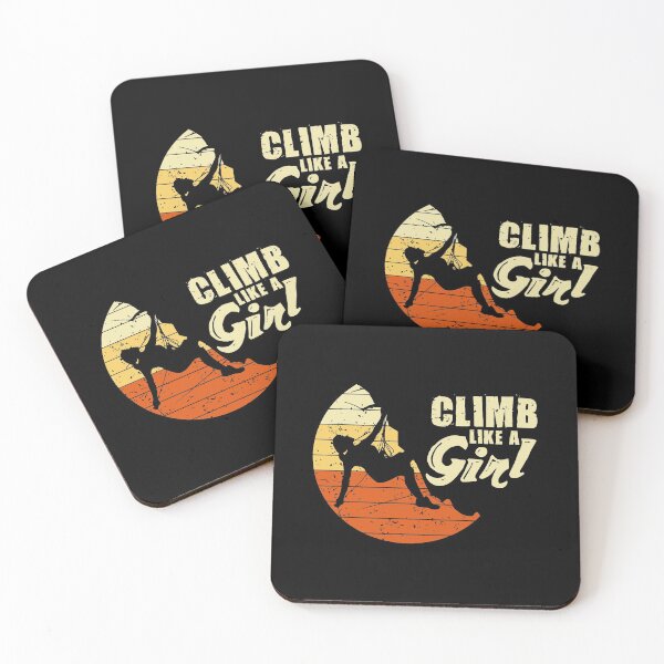 Item preview, Climb Like A Girl Rock Climbing Cliff Climber designed and sold by germantere.