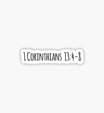 1 Corinthians 13:4-8 Sticker