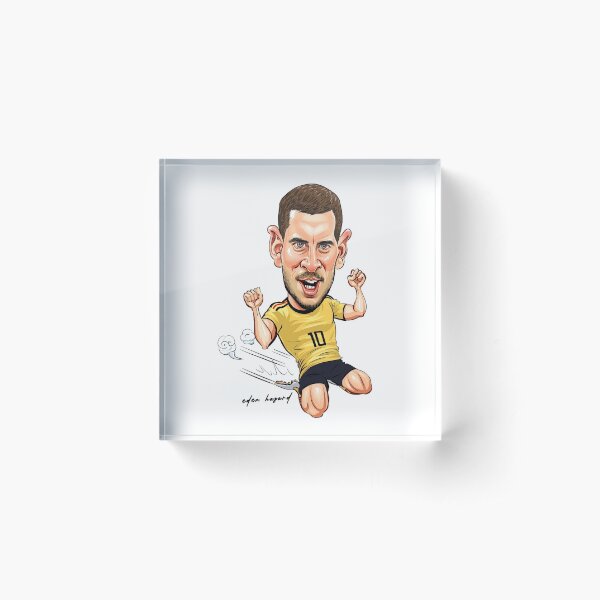 Aperçu de l'œuvre Eden Hazard, Eden Michael Hazard, Illustration de la caricature d'Eden Hazard créée et vendue par graphic-genie.