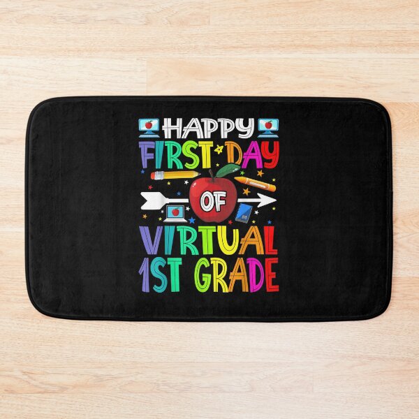 Item preview, Happy First Day of Virtual 1st Grade Teacher designed and sold by kossbus91.