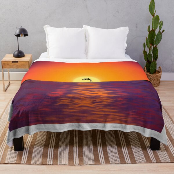 Item preview, Dolphin in the Sunset designed and sold by AbicArtsStudio.