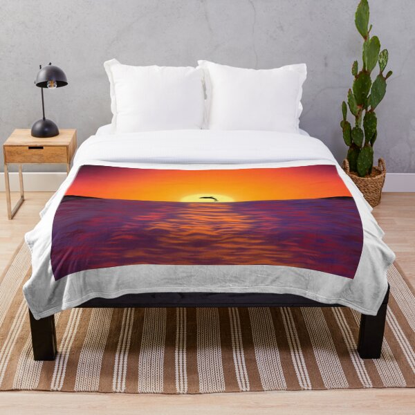 Artikelvorschau, Delfin im Sonnenuntergang entworfen und verkauft von AbicArtsStudio.