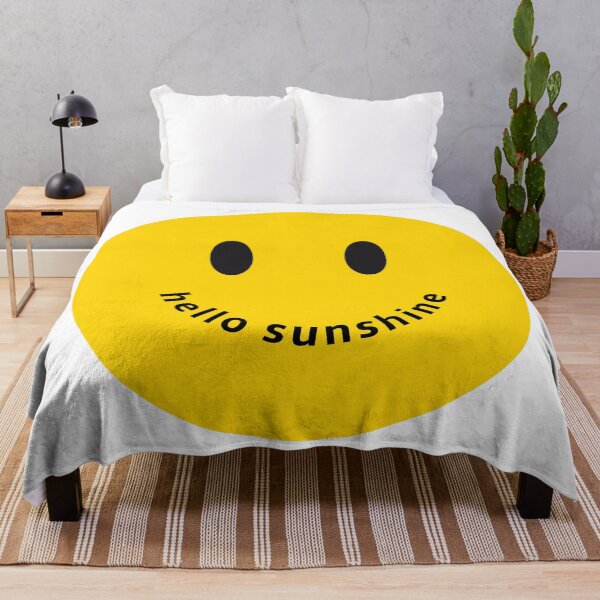Item preview, hello sunshine, smiling sun face, happy smiley designed and sold by beakraus.