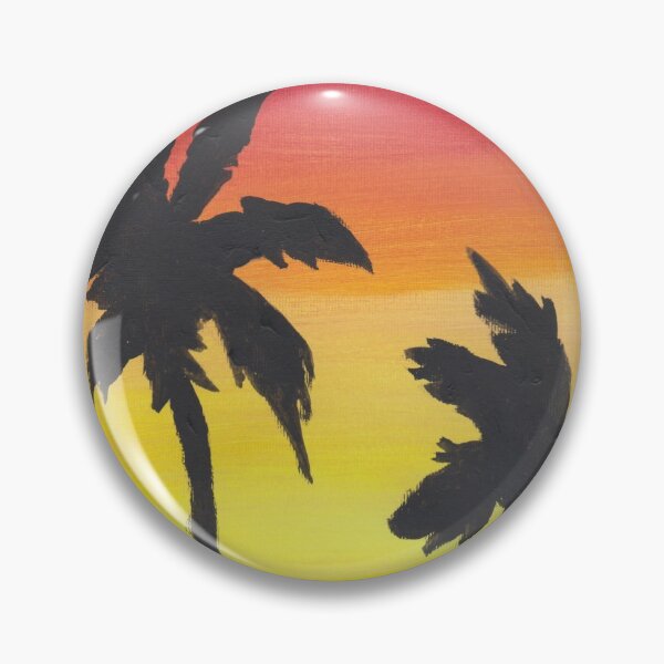 Item preview, Palm Trees at Sunset Painting designed and sold by HettyART.