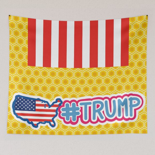 Item preview, go trump, usa trump, america great, trump, honeycomb background designed and sold by DESIGNBRAND.