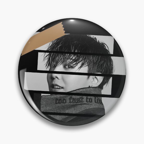 Item preview, Kwon Jiyong Big Bang GDragon Korean Kpop Monochrome Stripe Design designed and sold by Piosenka Art.