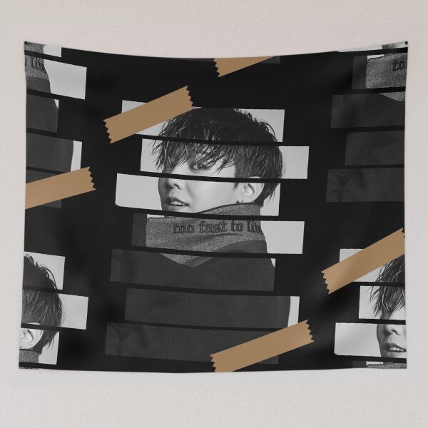 Item preview, Kwon Jiyong Big Bang GDragon Korean Kpop Monochrome Stripe Design designed and sold by Piosenka Art.