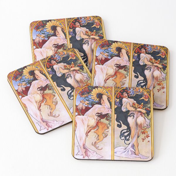 Item preview, Alphonse Mucha designed and sold by JaneenieDesign.