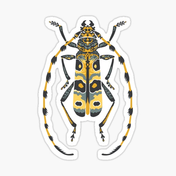 Longhorn Beetles Sticker