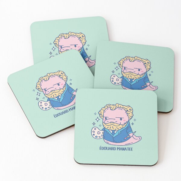 Item preview, Edouard Manatee funny Artist Animal pun with punny quote designed and sold by SPIRIMAL.