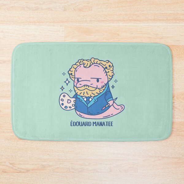 Item preview, Edouard Manatee funny Artist Animal pun with punny quote designed and sold by SPIRIMAL.