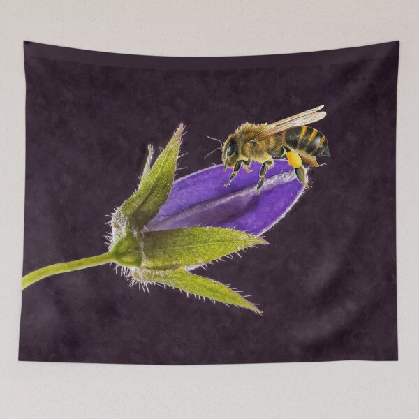 Item preview, Honey Bee Insect Watercolor Painting Wildlife Artwork designed and sold by Alison Langridge.
