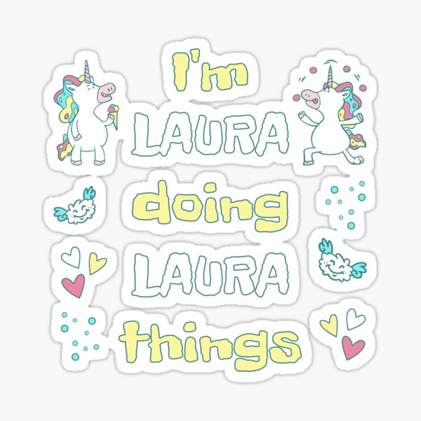 laura-first-name-personalized-outfit-for-girls-sticker-by-arlan