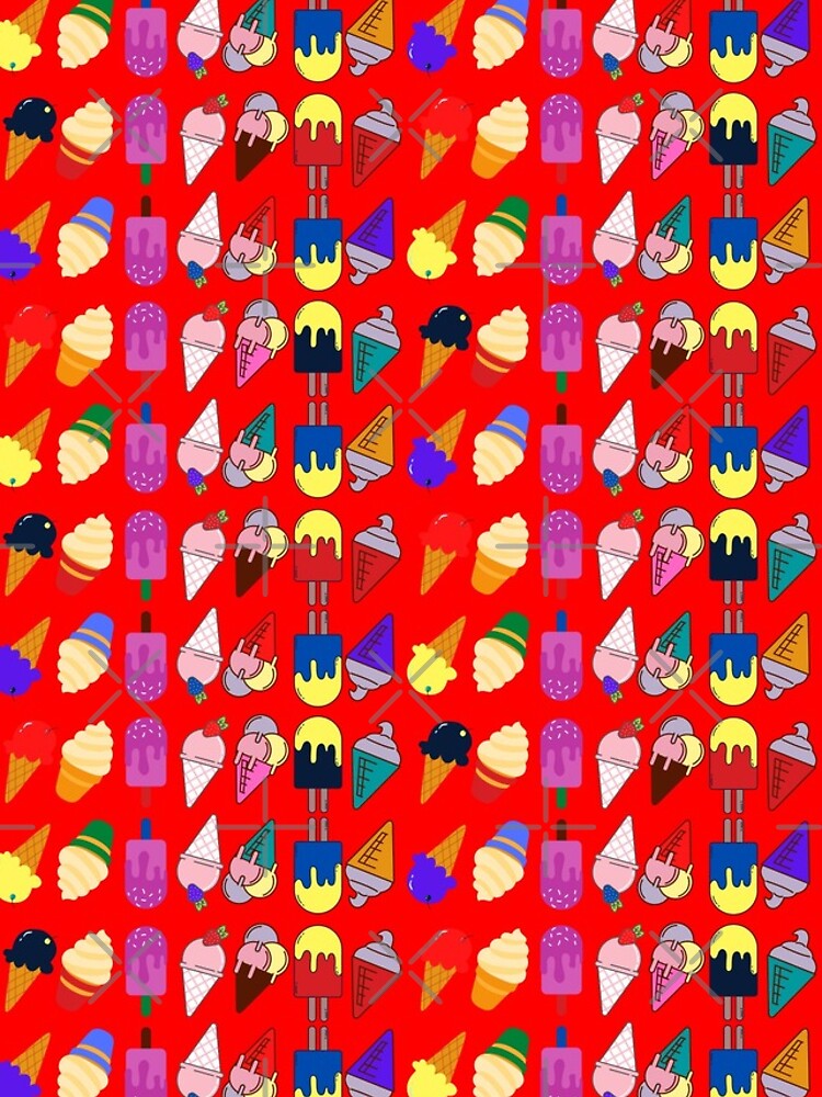 Thumbnail 4 of 4, iPhone Case, Ice Cream Flavour Red Background designed and sold by DesignMore21.