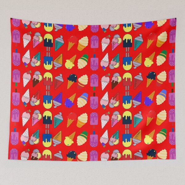 Item preview, Ice Cream Flavour Red Background designed and sold by DesignMore21.