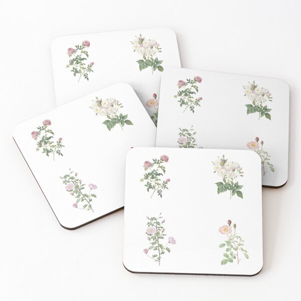 Item preview,  Vintage Floral Sticker pack white and pink flowers designed and sold by shencaben.
