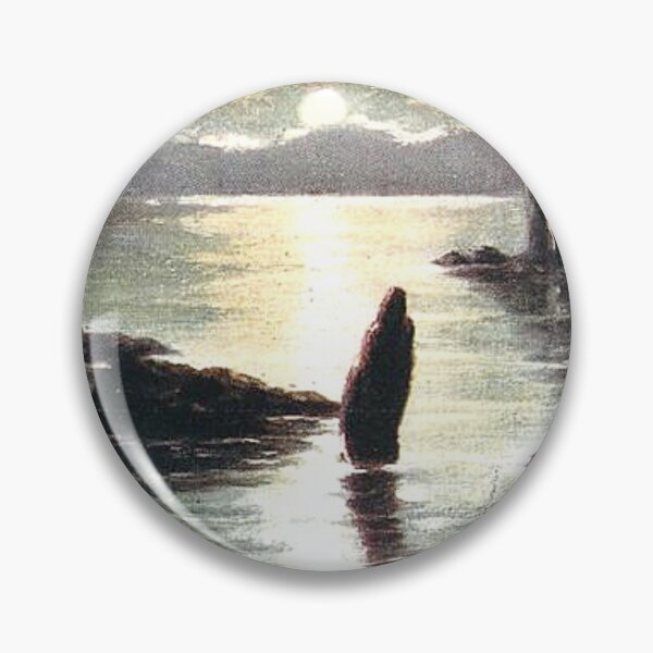 Item preview, Vintage Illustration of Moonlit Sea at The Drongs, Shetland Isles designed and sold by yourscotland.