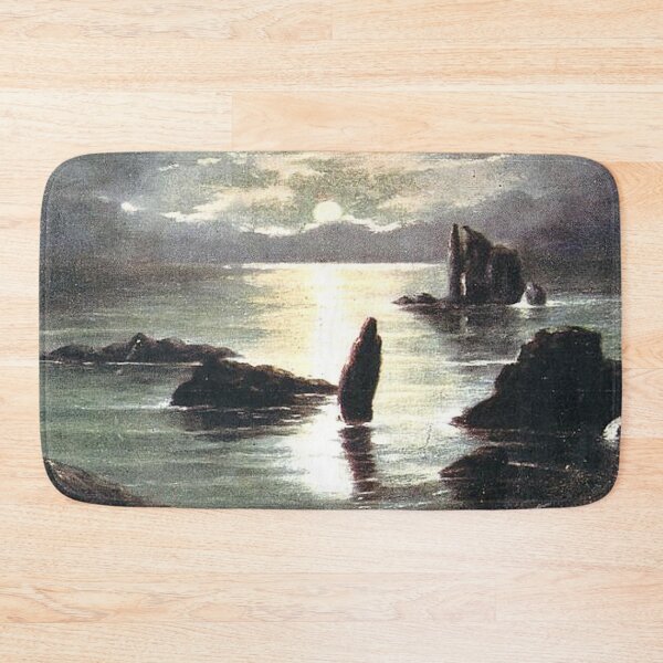 Item preview, Vintage Illustration of Moonlit Sea at The Drongs, Shetland Isles designed and sold by yourscotland.