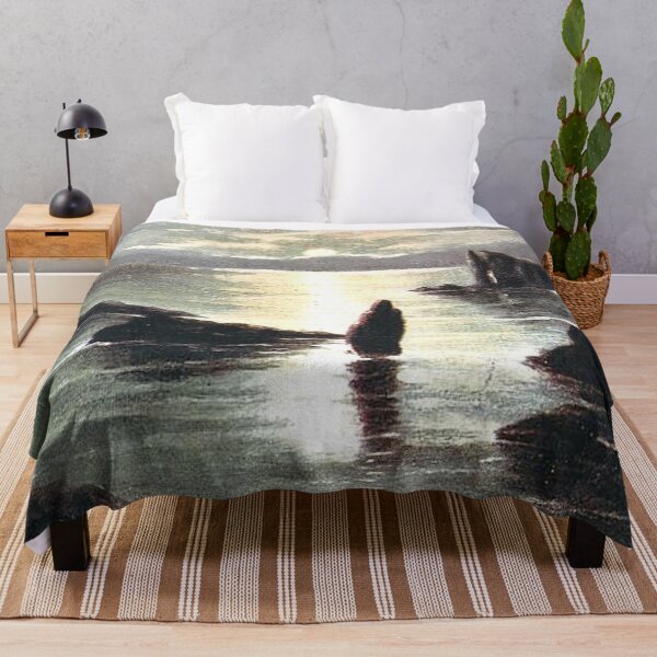 Item preview, Vintage Illustration of Moonlit Sea at The Drongs, Shetland Isles designed and sold by yourscotland.