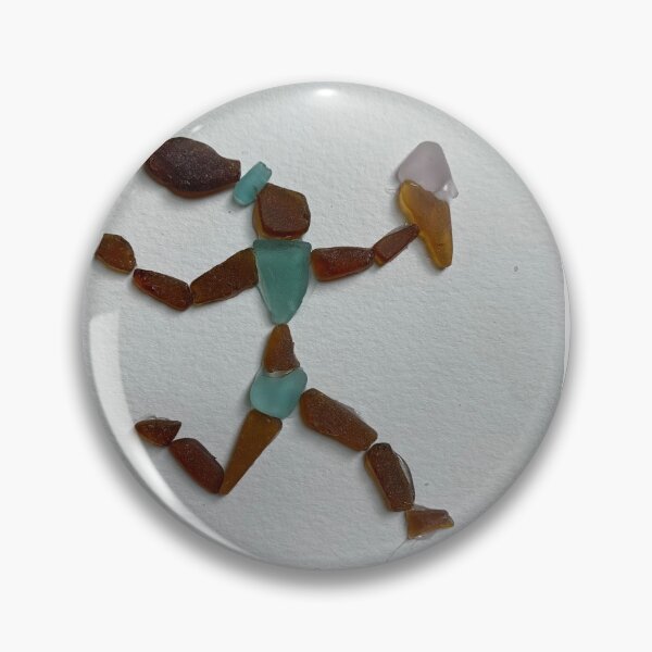 Item preview, Summer Joy - Sea Glass Art - Bathing Suit Girl Running with Ice Cream designed and sold by grygiel5.