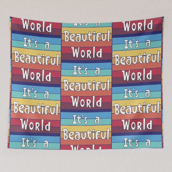 Item preview, It's a Beautiful World designed and sold by Kathy Kuczek.