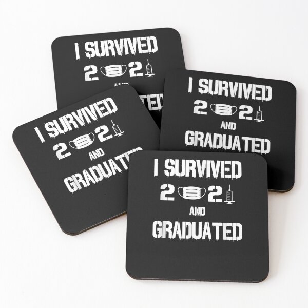 Item preview, I Survived 2021 And Graduated Funny Graduation  designed and sold by tashiav.