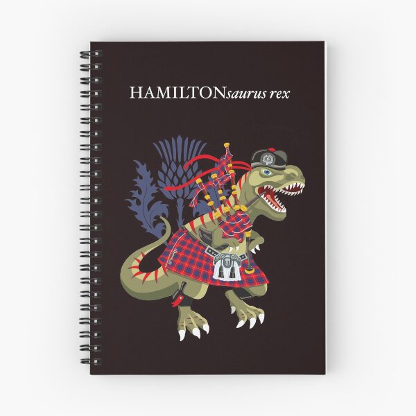 Artikelvorschau, Clanosaurus Rex HAMILTONsaurus rex Hamilton Red Plaid Family Tartan entworfen und verkauft von Lisa Rotenberg.