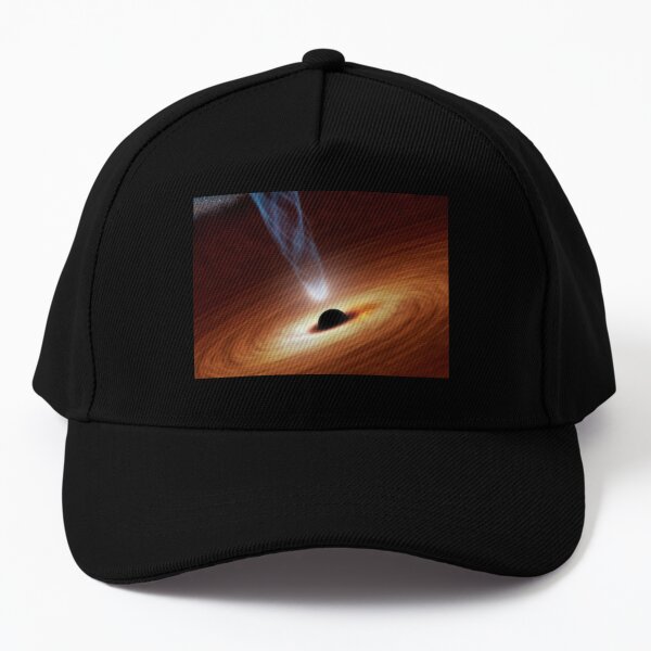 Black hole. Event Horizon with corona, X-ray source. Baseball Cap