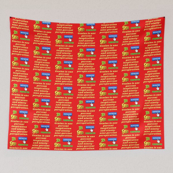 Item preview, Genius requires one percent inspiration only. designed and sold by superbtshirts.