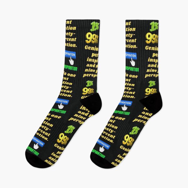 Item preview, Genius requires one percent inspiration only. designed and sold by superbtshirts.
