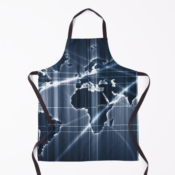 Item preview, Shining Digital World Map - Royal Blue designed and sold by NexusArts.