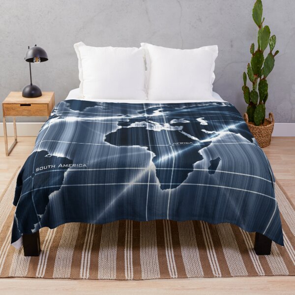 Item preview, Shining Digital World Map - Royal Blue designed and sold by NexusArts.
