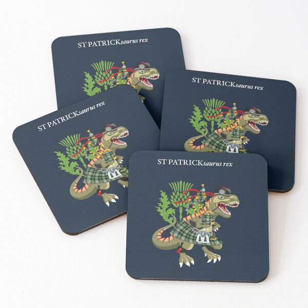 Item preview, Clanosaurus Rex ST PATRICKsaurus rex St. Patrick St. Patrick’s Day Scotland Ireland Plaid Family Tartan designed and sold by Lisa Rotenberg.