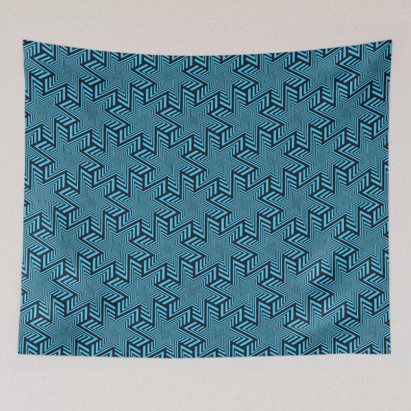 Item preview, Star tessellation - blue designed and sold by Club30-80.