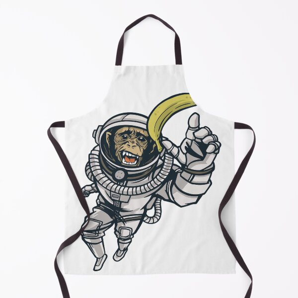 Item preview, Astronaut chimpanzee monkey banana designed and sold by TRIBExSPACE.