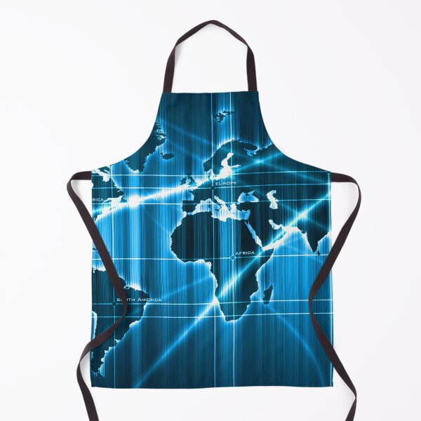 Item preview, Shining Digital World Map - Aquamarine designed and sold by NexusArts.