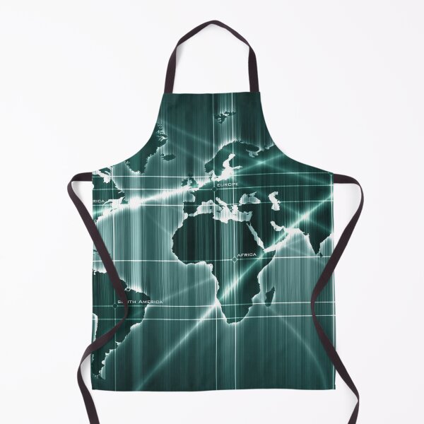 Item preview, Shining Digital World Map - Pale green designed and sold by NexusArts.