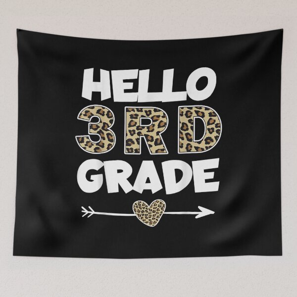 Item preview, Hello 3rd Grade Leopard Print Third Grade Teacher designed and sold by jasperjuan77.